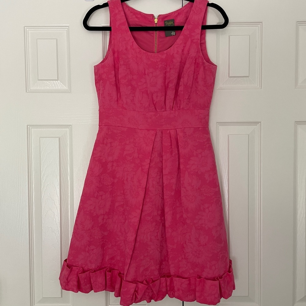Taylor Pink Fit and Flare Dress - Size 4